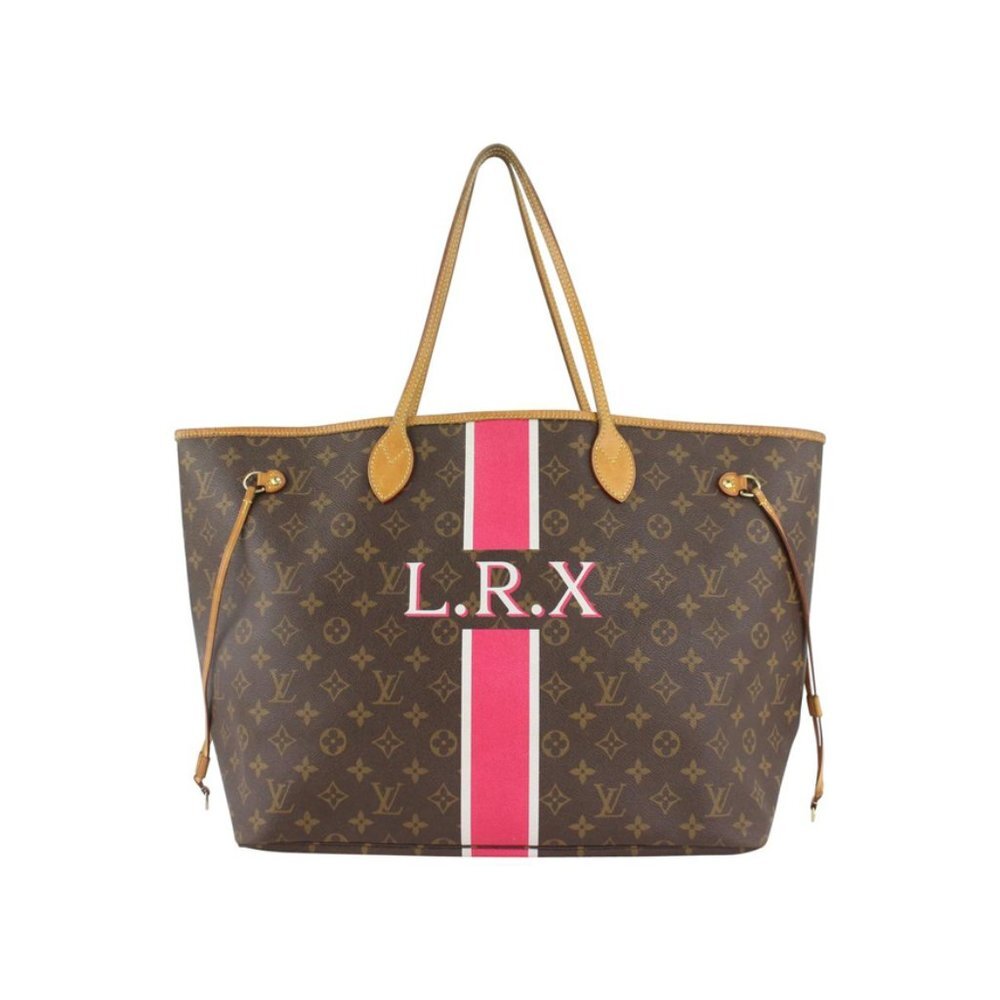 Louis Vuitton Large Monogram Mon Neverfull GM Tote with Stripe 1110lv7